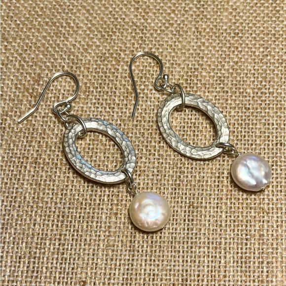 Silpada Pearl Drop Earrings - Picture 6 of 7